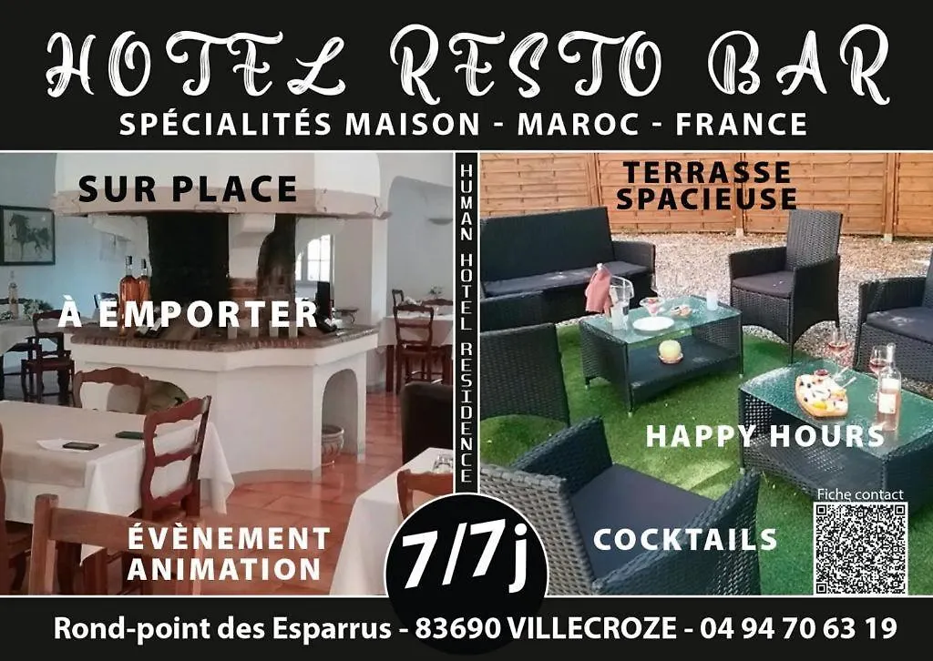 Human Hotel Restaurant Park Villecroze